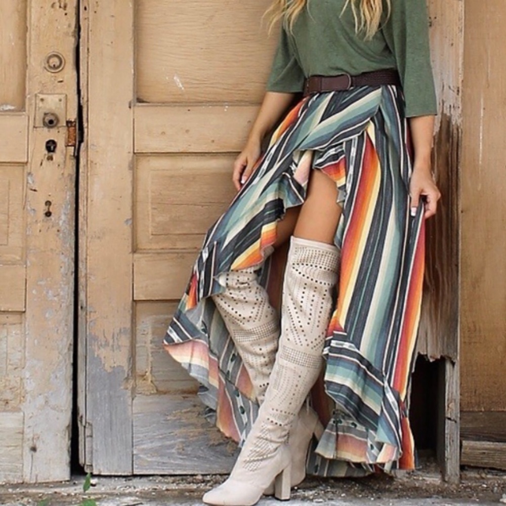 Serape skirt